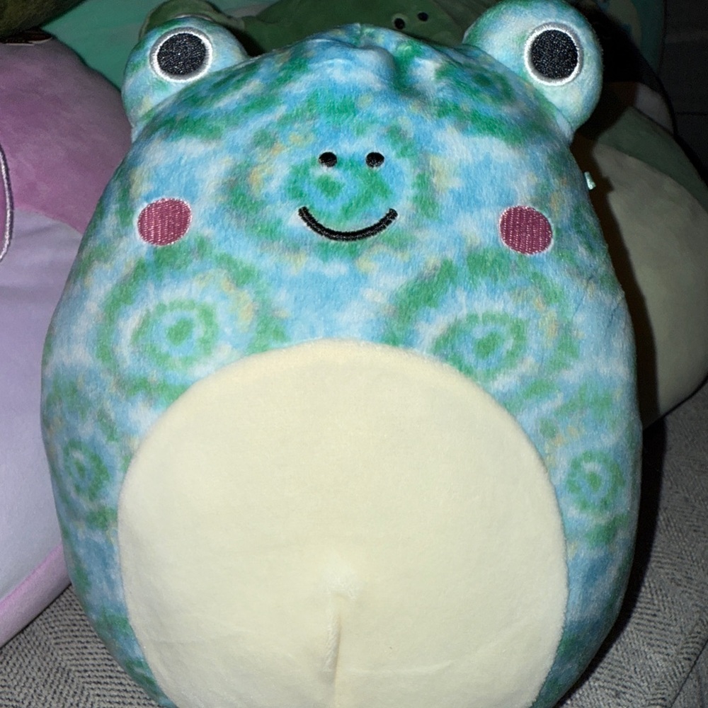 Ferdie Tie Dye Frog Squishmallow 8”